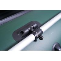 Лодка моторная килевая Kitt Boats 370 НДНД зелено-черный